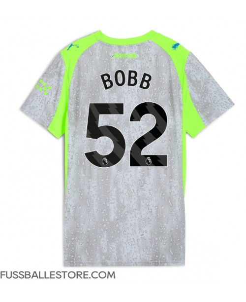 Günstige Manchester City Oscar Bobb #52 3rd trikot Damen 2025-26 Kurzarm Günstige Manchester City Oscar Bobb #52 3rd trikot Damen 2025-26 Kurzarm